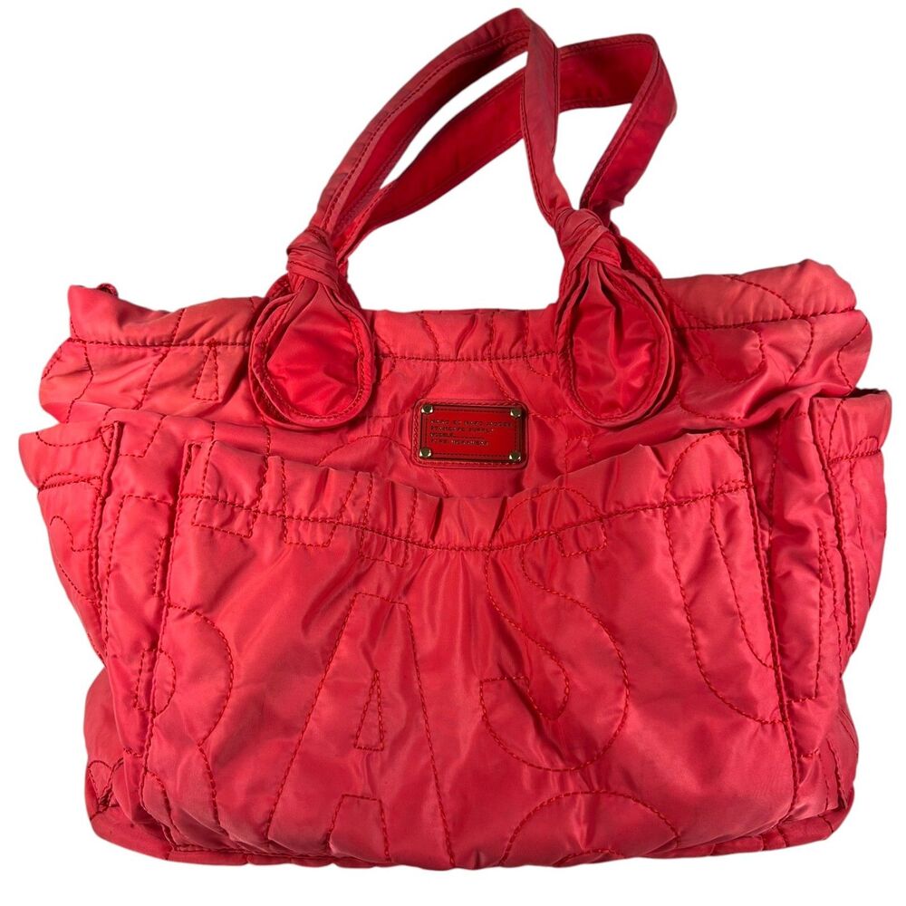 Marc by Marc Jacobs Pink Quilted Nylon Tote Bag Y2K Barbiecore X-Large Carryall